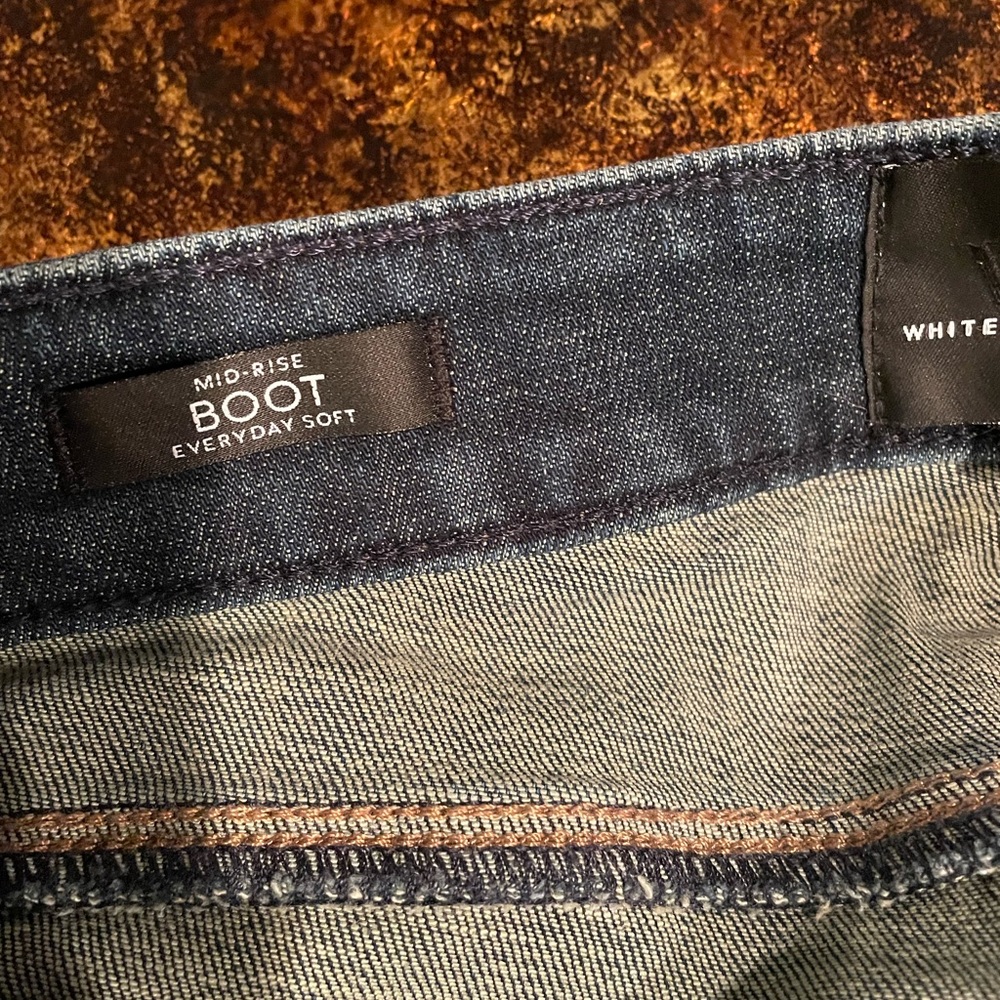 2 Pairs WHBM Women's Dark and Medium Wash Jeans Size 10L - Picture 5 of 8